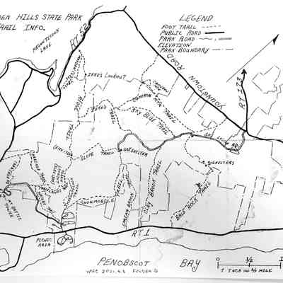 Camden Hills State Park Trails system