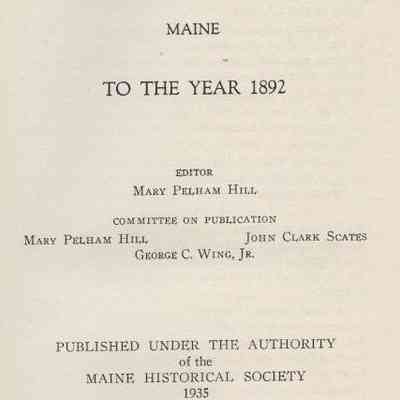 Vital Records of Phippsburg Maine to the year 1892