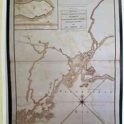 Map of Governor Thomas Pownall's Penobscot Expedition of 1759