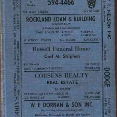 Manning's Rockland, Camden, Rockport, and Thomaston (Maine) Directory, 1964 - 1965