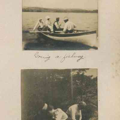 "Going a fishing."; "Getting ready for lunch."