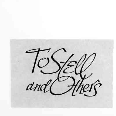 To Stell and Others - Letters to some friends
