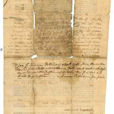 Doc 001 - 1781 Felt deed to Winslow -verso