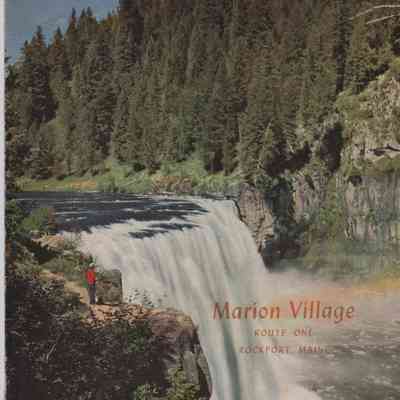 Menu from Marion Village Restaurant, Rockport, Maine