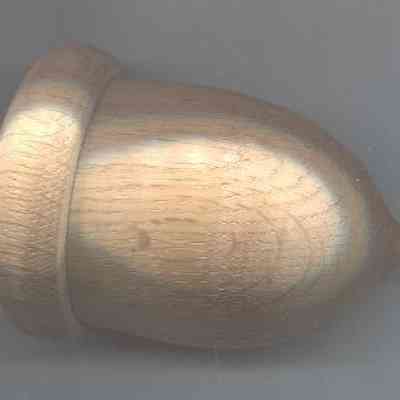 Wooden acorn