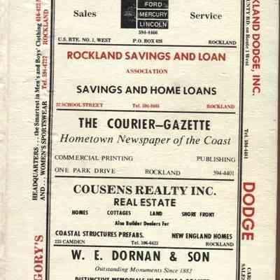 Manning's Rockland, Camden, Rockport and Thomaston (Knox County, Maine) Directory, 1975
