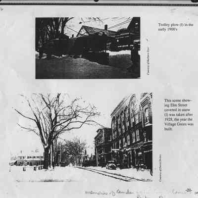 Elm Street and trolley plow