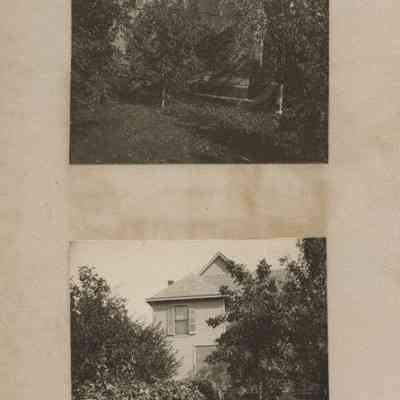 2 photos; different views of same two-story house