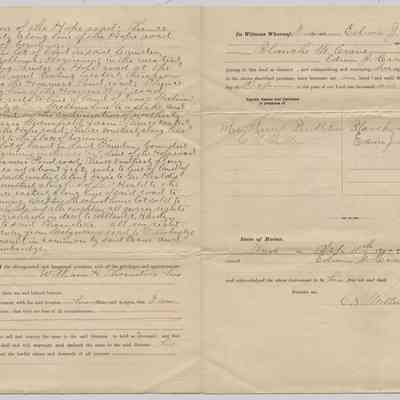 Edwin J. Crane to William H. Thorndike