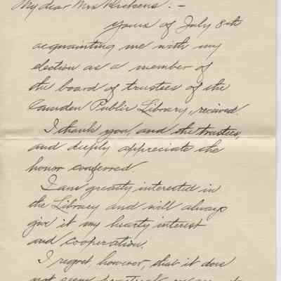 Letter to Mrs. Emma C. Dickens