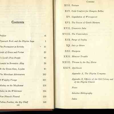 saints and strangers TOC