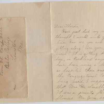 Letter about the influenze epidemic 29 October 1918