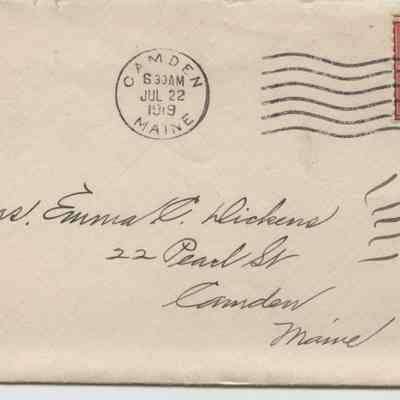 Rich to Dickens envelope: Copyright: None