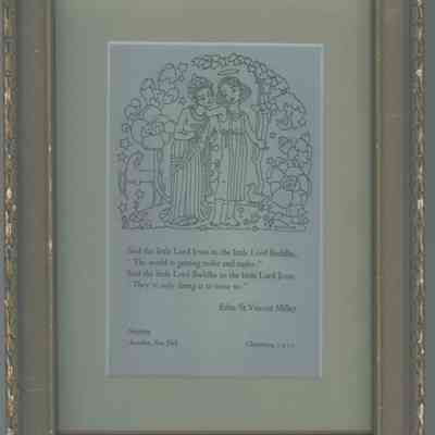 Christmas poem by Millay