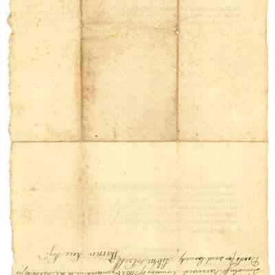 Doc 013 - 1820 William Hart and Ebenezer Thorndike to John Thorndike verso