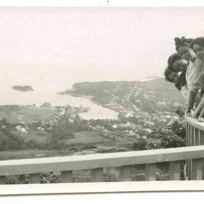 View from the Summit House toward Camden harbor, 1909: Origformat: Print-Photographic