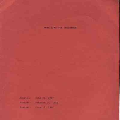 Hope Land Use Ordinance