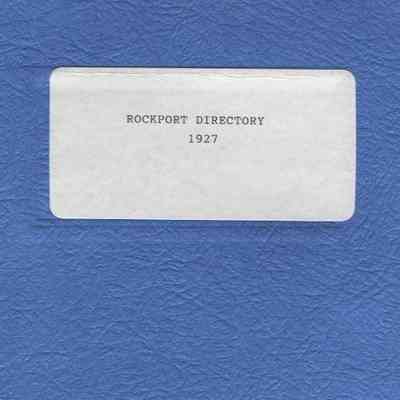 Rockport Directory, 1927