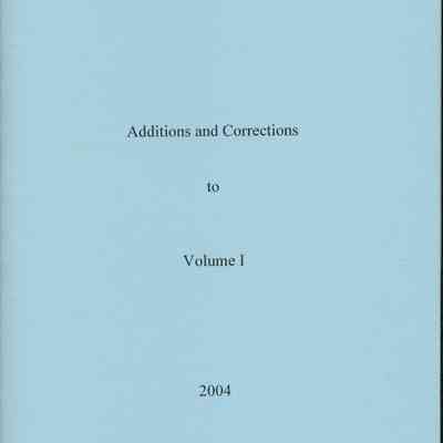 Doane Family, Vol I Correction