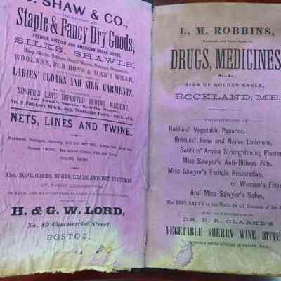 1868 Rockland Belfast Camden and Thomaston directory: Origformat: Book