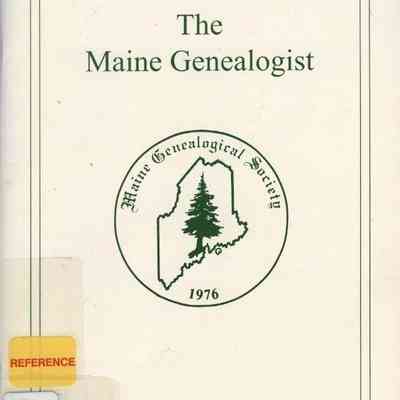 The Maine Genealogist