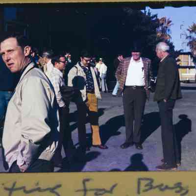 People gathering for symposium