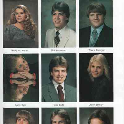 Hillsboro High School 1984 Yearbook: Class of 1984 Senior photographs, page 1