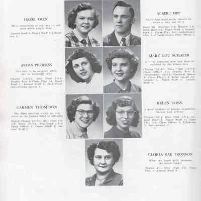Hillsboro High School 1949 Yearbook: Class of 1949 Senior photographs, page 3