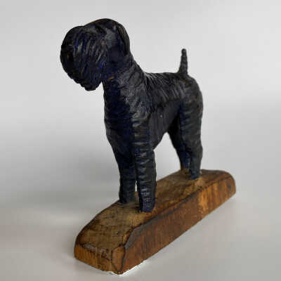 Hand-Carved Dog Figurine - McGee