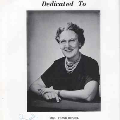 Hillsboro High School 1959 Yearbook: Dedication page
