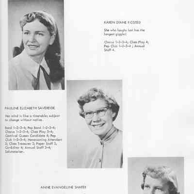 Hillsboro High School 1955 Yearbook: Class of 1955 Senior photographs, page 17