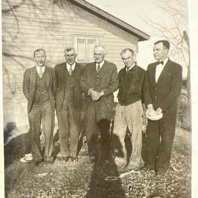 Phillip Bohnsack with his four adult sons: Photo (l-r): George, John Charles (J.C.), Erwin and Walter (Walt).