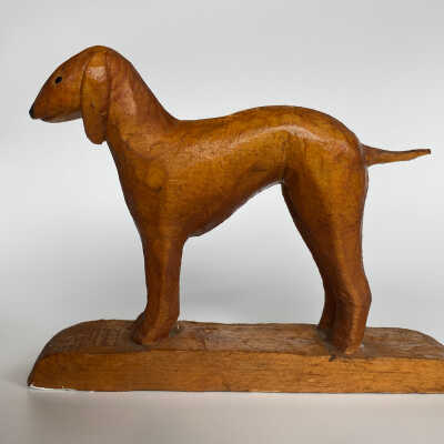 Hand-Carved Dog Figurine - McGee