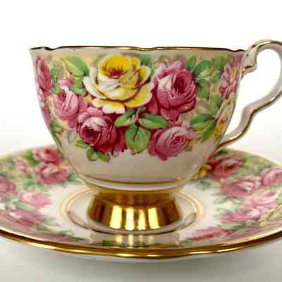 Cup and Saucer - Donated by Lucille (Mrs. Nels) Brakke