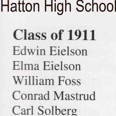 Hatton High School: Class of 1911 list of graduating students