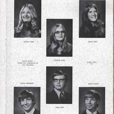 Hatton High School 1973 Yearbook: Class of 1973 Senior photographs on page 57