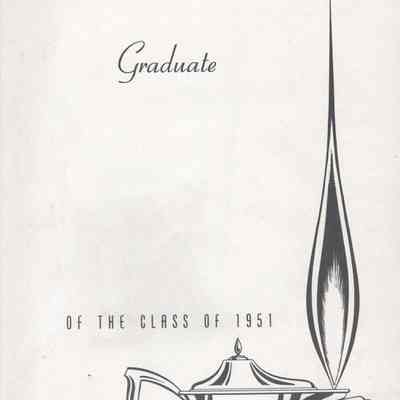 Hatton High School: 1951 Yearbook title page