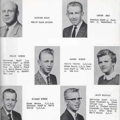 Hatton High School 1956 Yearbook: Class of 1956 Senior photographs, page 1