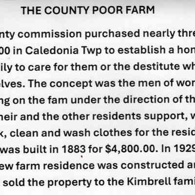 Traill County Poor Farm: Brief history by John Wright