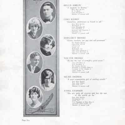 Hatton High School 1930 Yearbook: Class of 1930 Senior photographs, page six