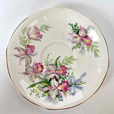 Cup and Saucer - Donated by Pearl (Mrs. Earl) Halvorson