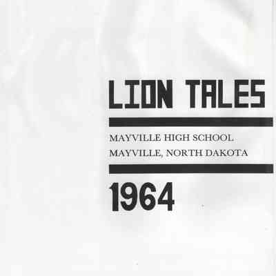Mayville High School 1964 Yearbook: Title page