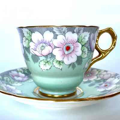 Cup and Saucer - Donated in memory of Esther (Mrs. Morris) Larson