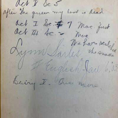 Inscription page