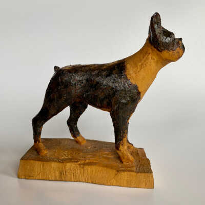 Hand-Carved Dog Figurine - McGee