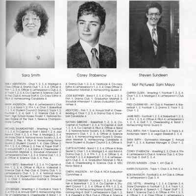 Hillsboro High School 1989 Yearbook: Class of 1989 Senior photographs on page 25