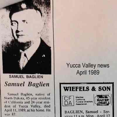 Obituary, Yucca Valley news