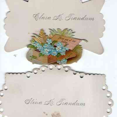 Clara and Stina Trandum calling cards