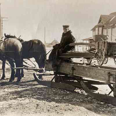 Horse Drawn Sleigh - Unknown