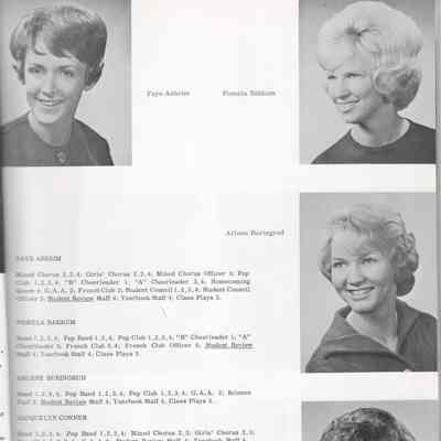 Hillsboro High School 1964 Yearbook: Class of 1964 Senior photographs: page 1